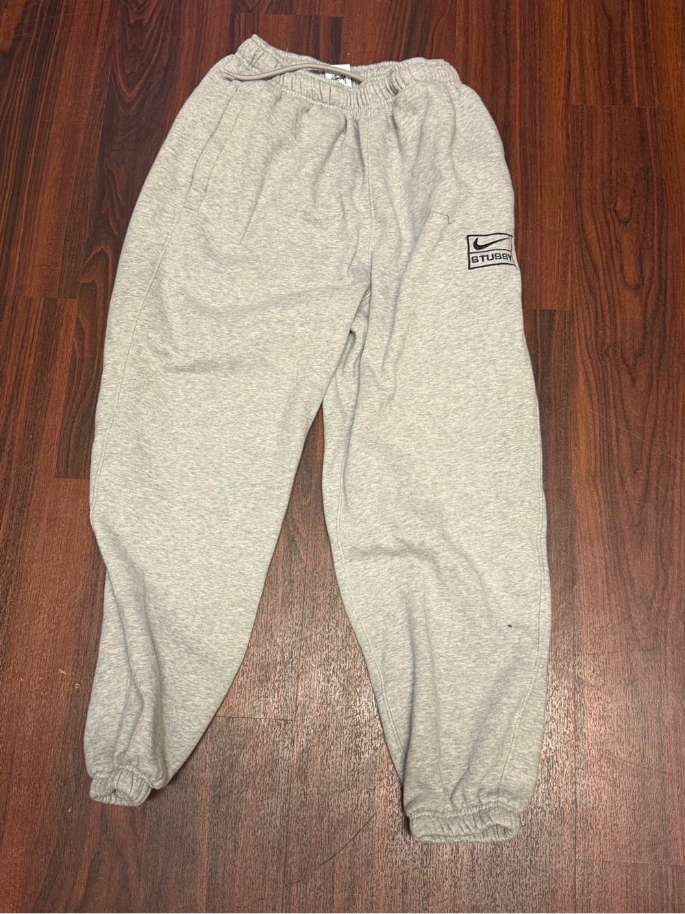 Nike Light Gray Sweatpants with Logo